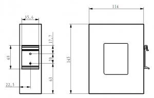 TG452 LoRa Gateway Dimension