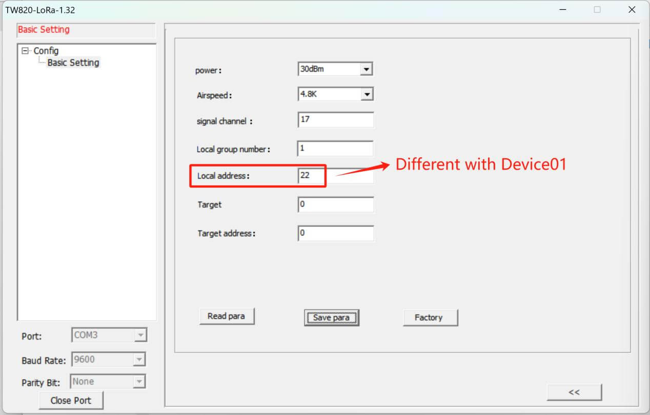 TW820 LoRa modem config tool 4